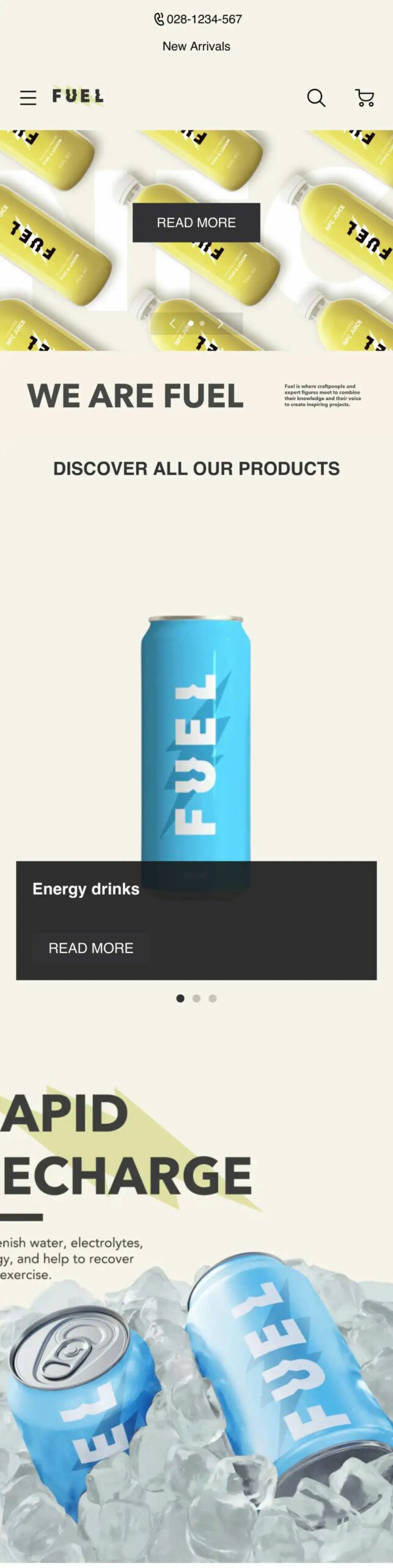 模板推薦 | 年輕跳躍的FUEL 主題，多角度展示、動效視覺一絕！