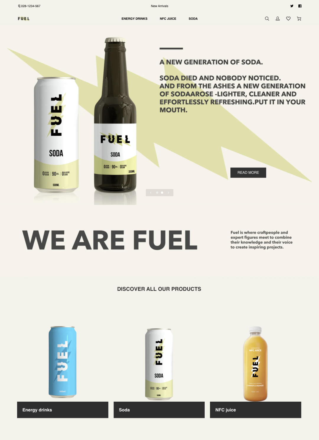 模板推薦 | 年輕跳躍的FUEL 主題，多角度展示、動效視覺一絕！